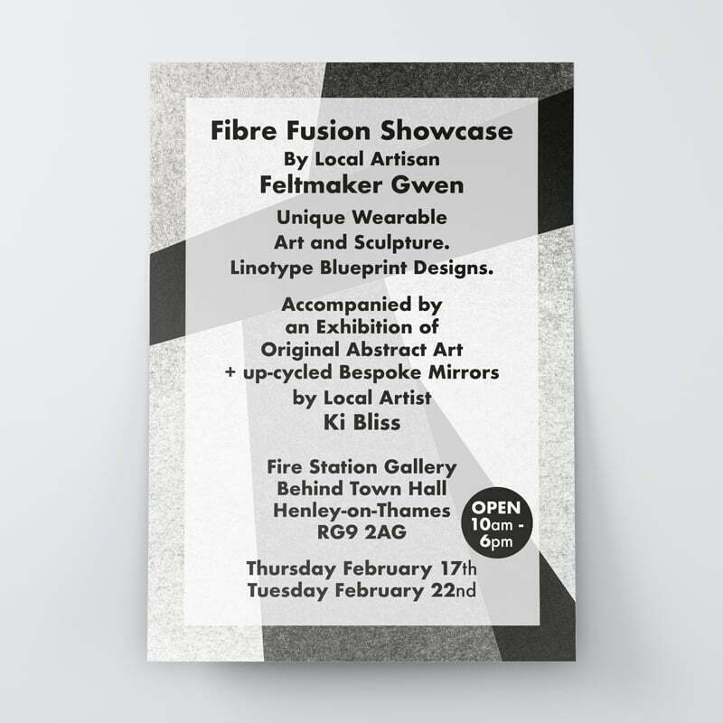 Fibre Fusion Showcase flyer graphic design
