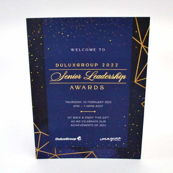 Awards ceremony leaflet